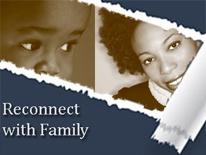 Reconnect with Family photo of baby next to photo of mother